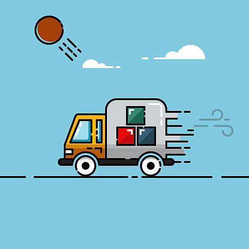 一辆小卡车（图ZOTU0NDU4MDA=） - 创作习作 - 站酷设计师你唱我听原创素材 - 站酷ZCOOL