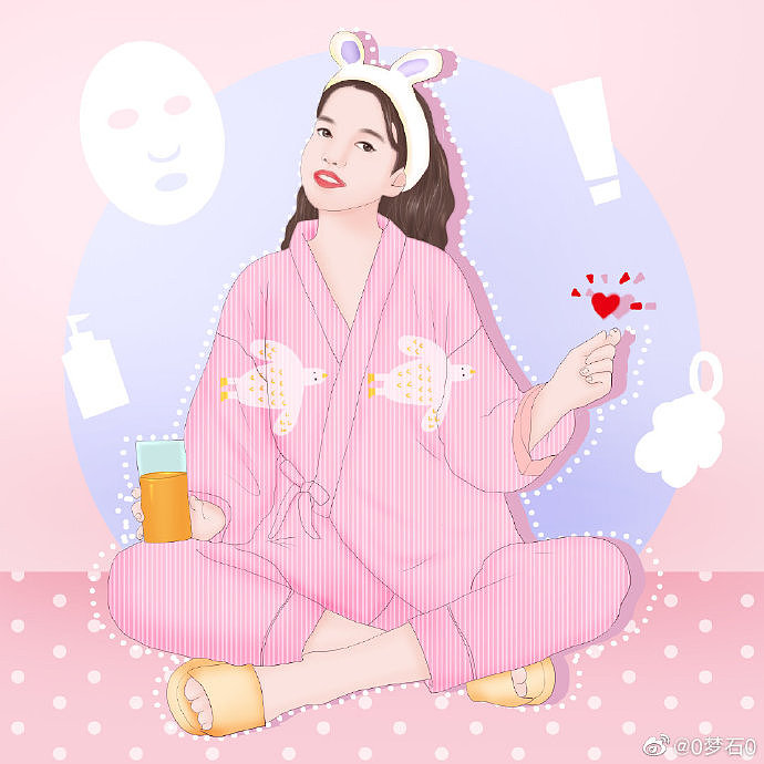 最近的手绘插画