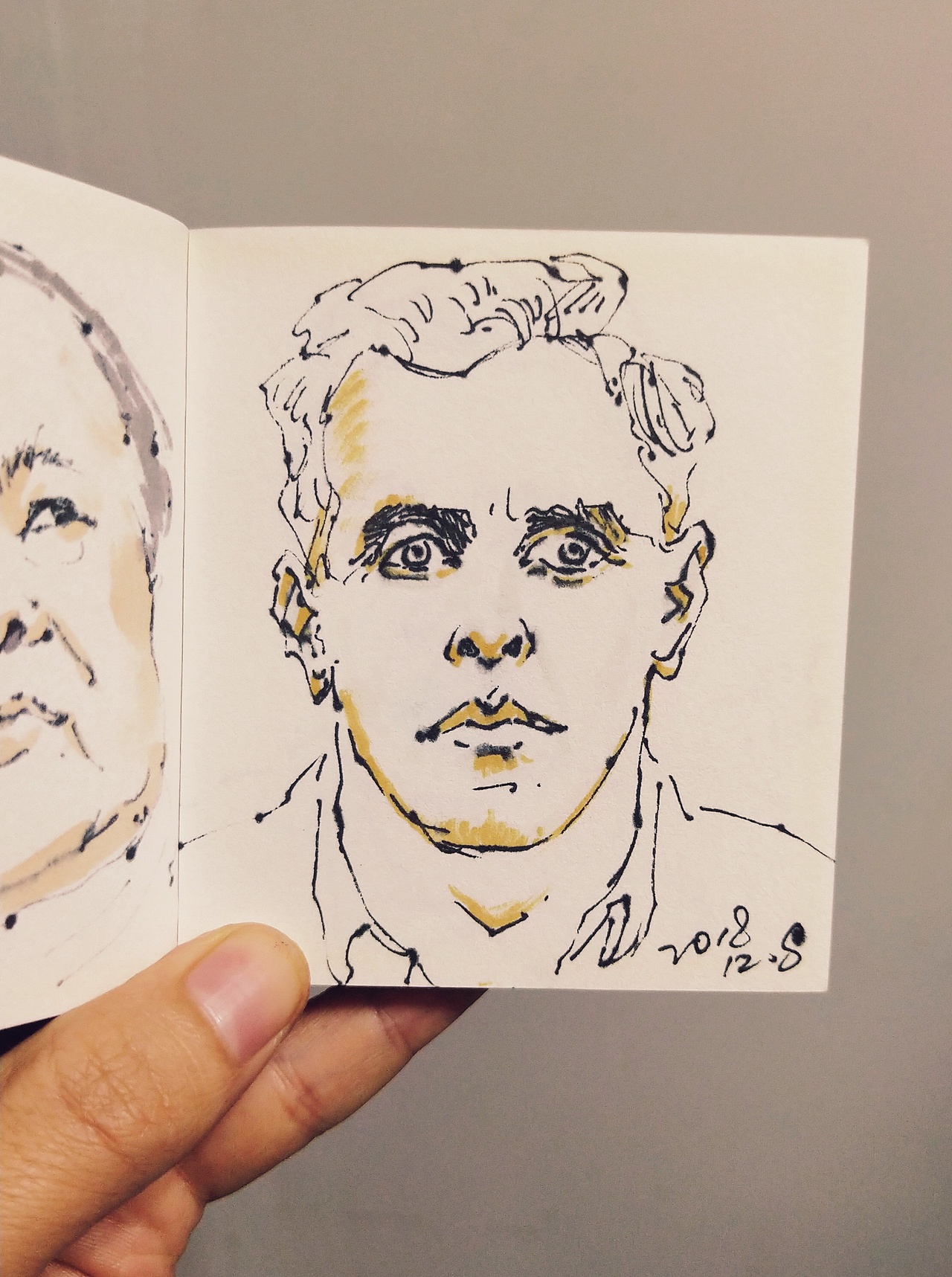 阿杜手绘阿杜速写大师速写人体速写肖像画速写艺术速写