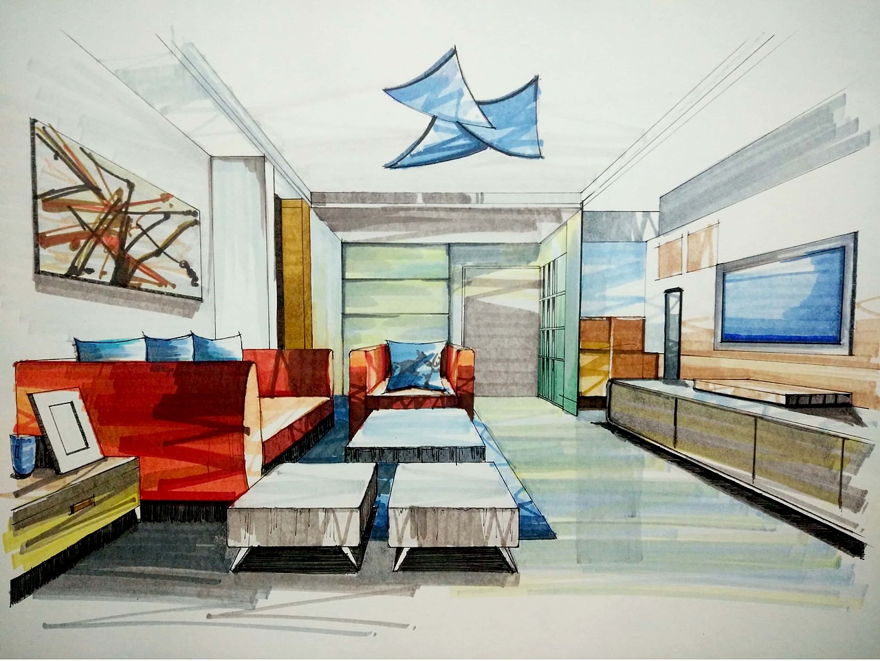 手绘设计（图ZMTgzNDI4MTgw） - 家装设计 - 站酷设计师没网名原创素材 - 站酷ZCOOL