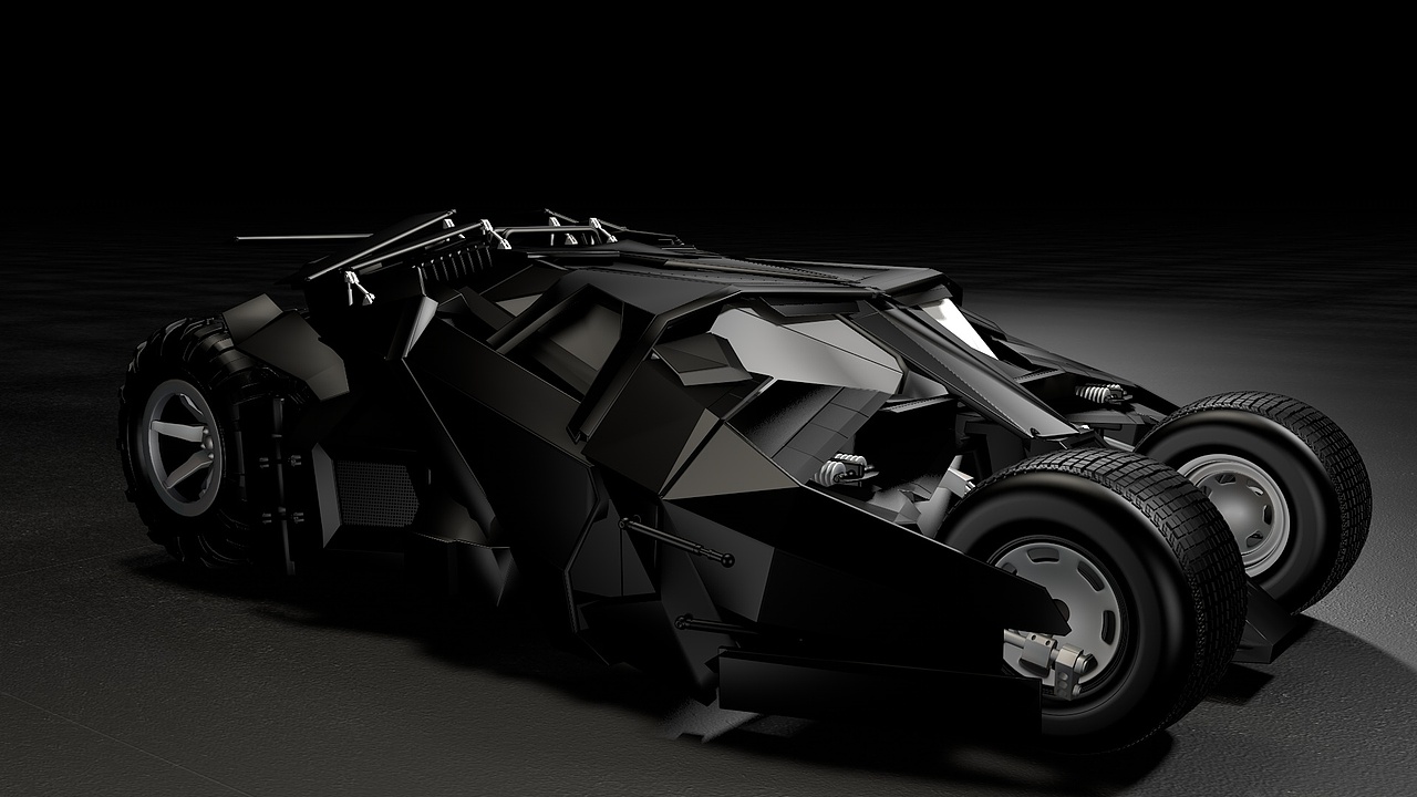 C4D蝙蝠侠车模型