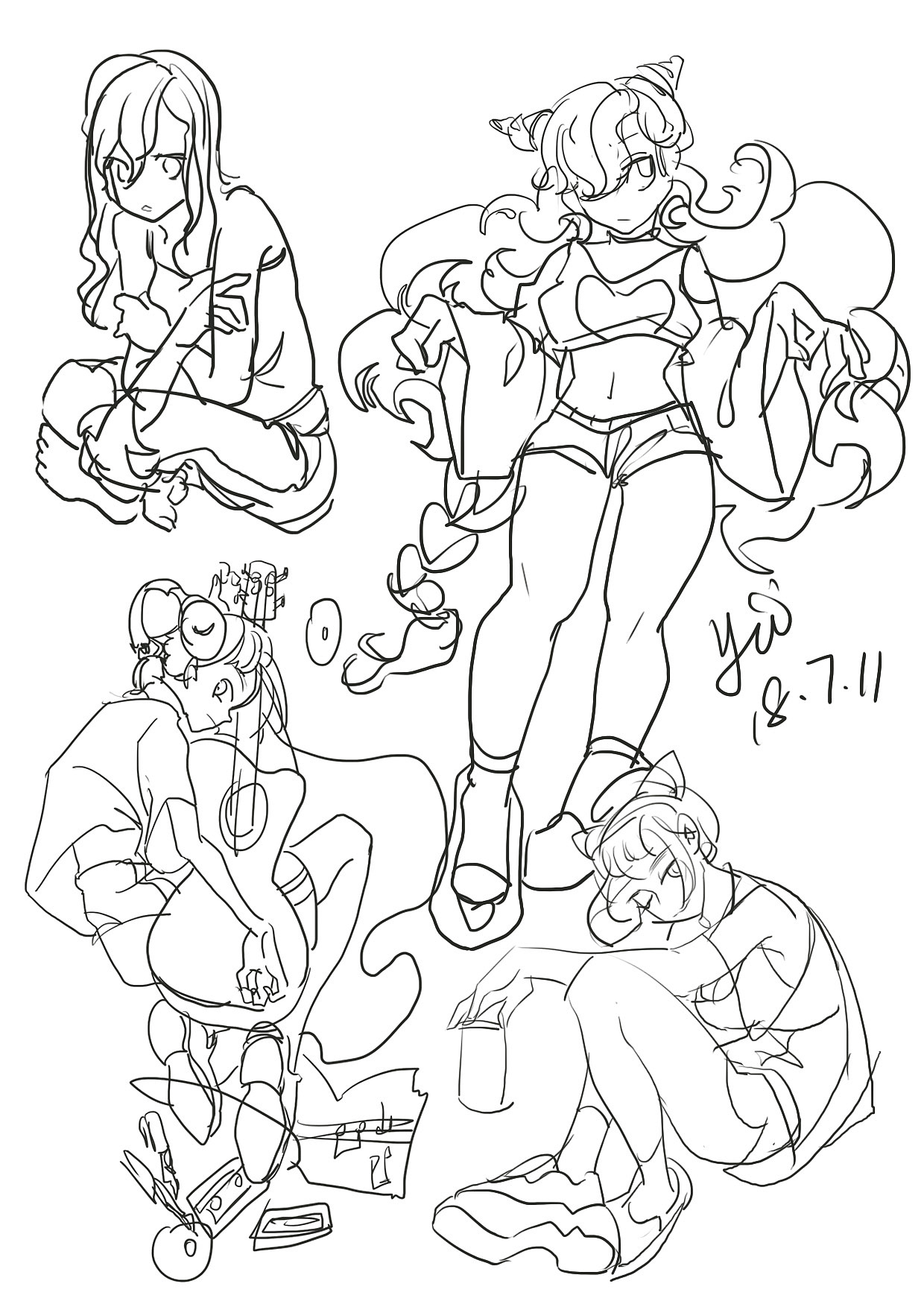 2018下半年的部分速写练习