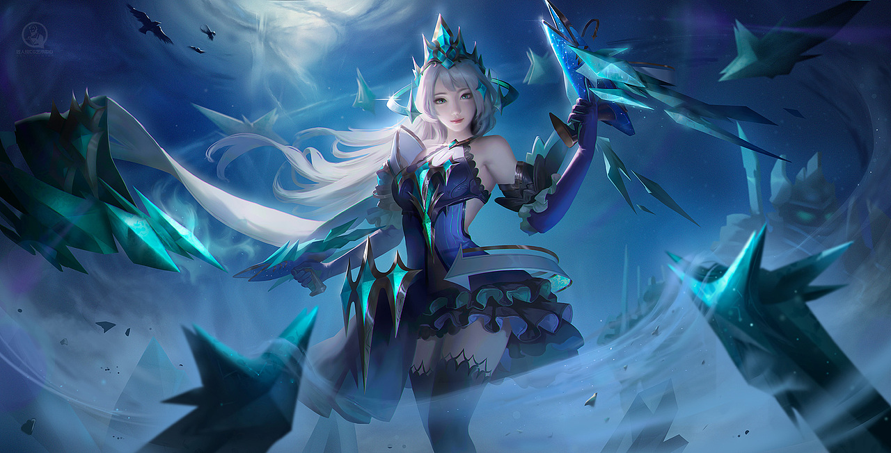 匠人绘美宣班学员横版作业2lol索拉卡皎月