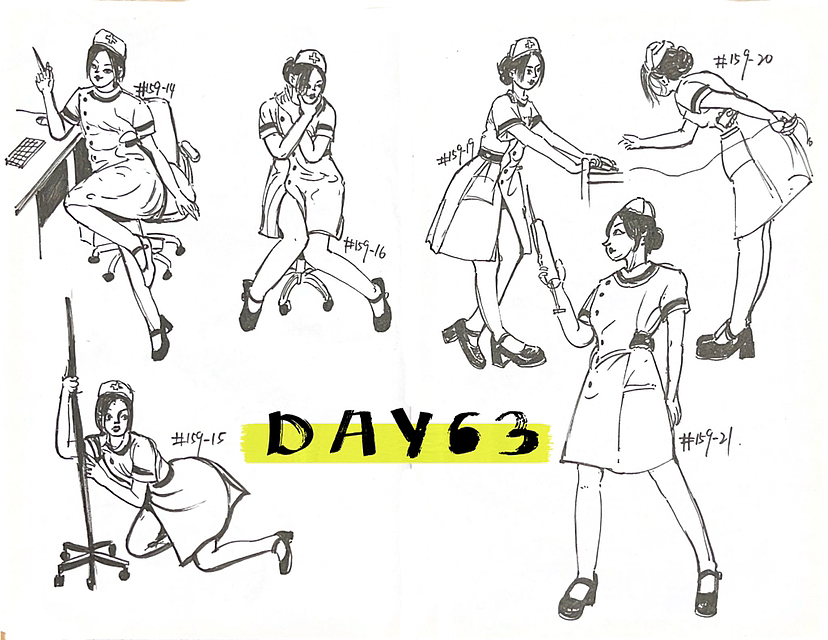 速写60天挑战第二次11月到12月（图ZMzMwMTc3ODM2） - 创作习作 - 站酷设计师易意Evelyn原创素材 - 站酷ZCOOL