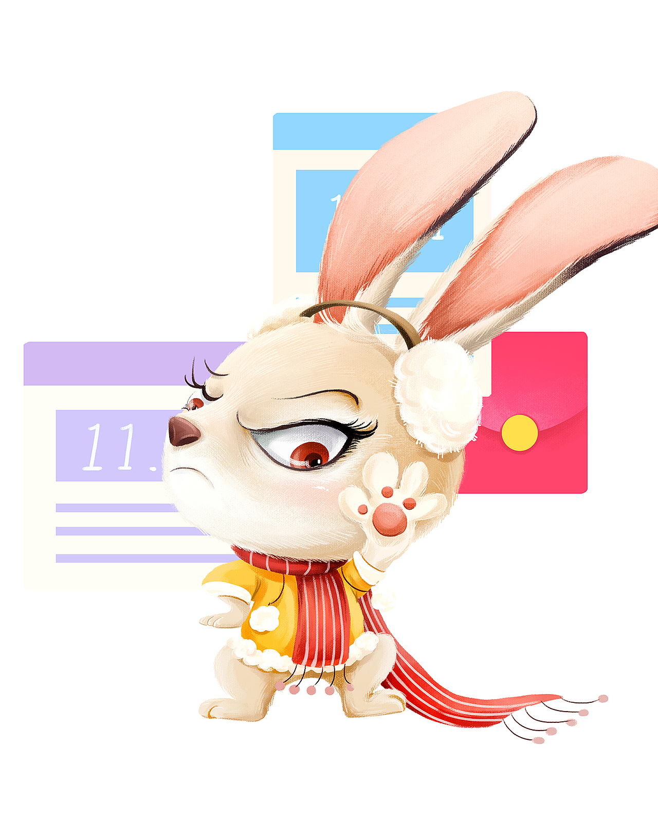 腾讯管家卡通人物形象设计