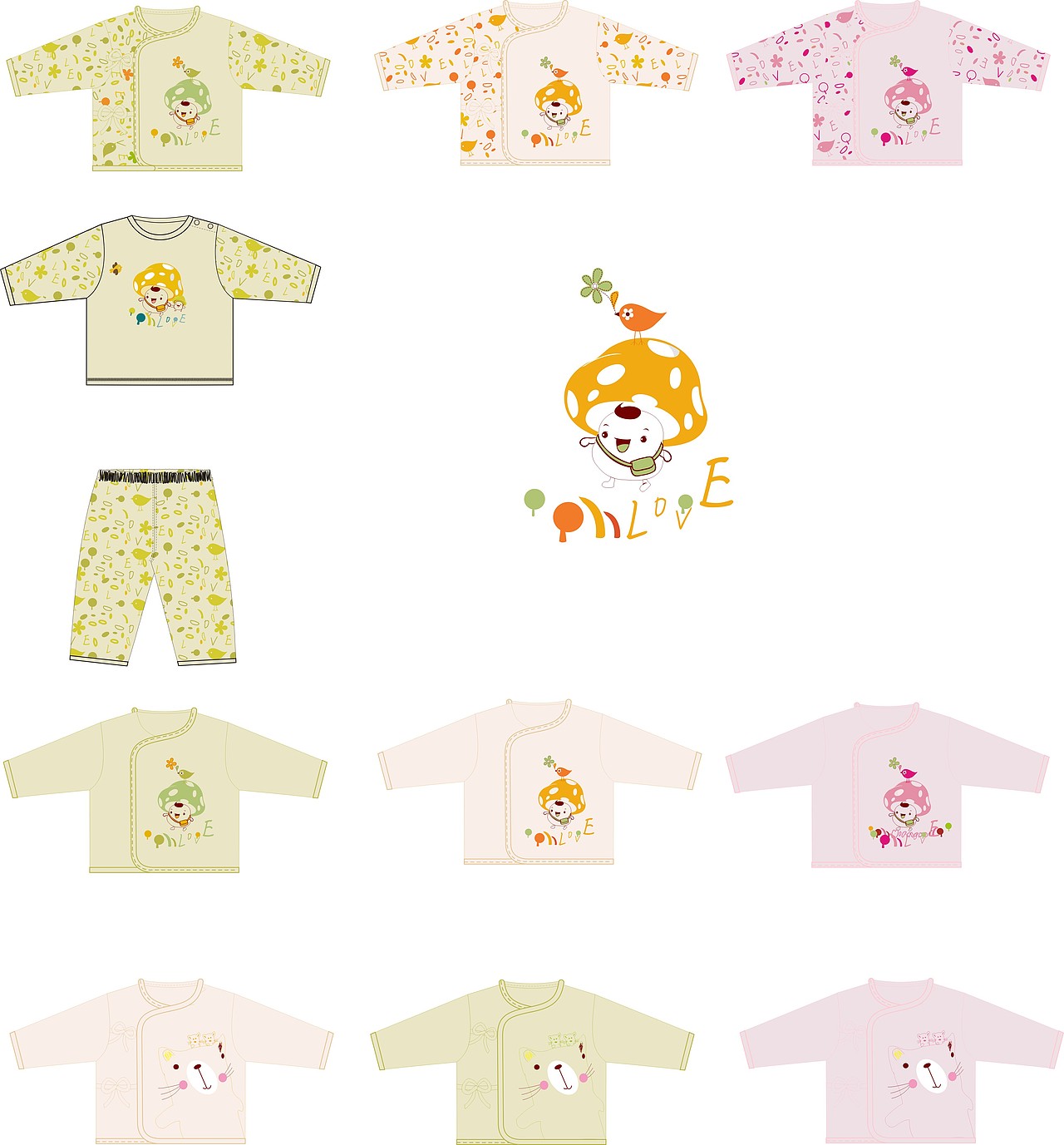婴幼内衣设计（图ZNTI1MzE1NjQ=） - 休闲/流行服饰 - 站酷设计师书女设计原创素材 - 站酷ZCOOL