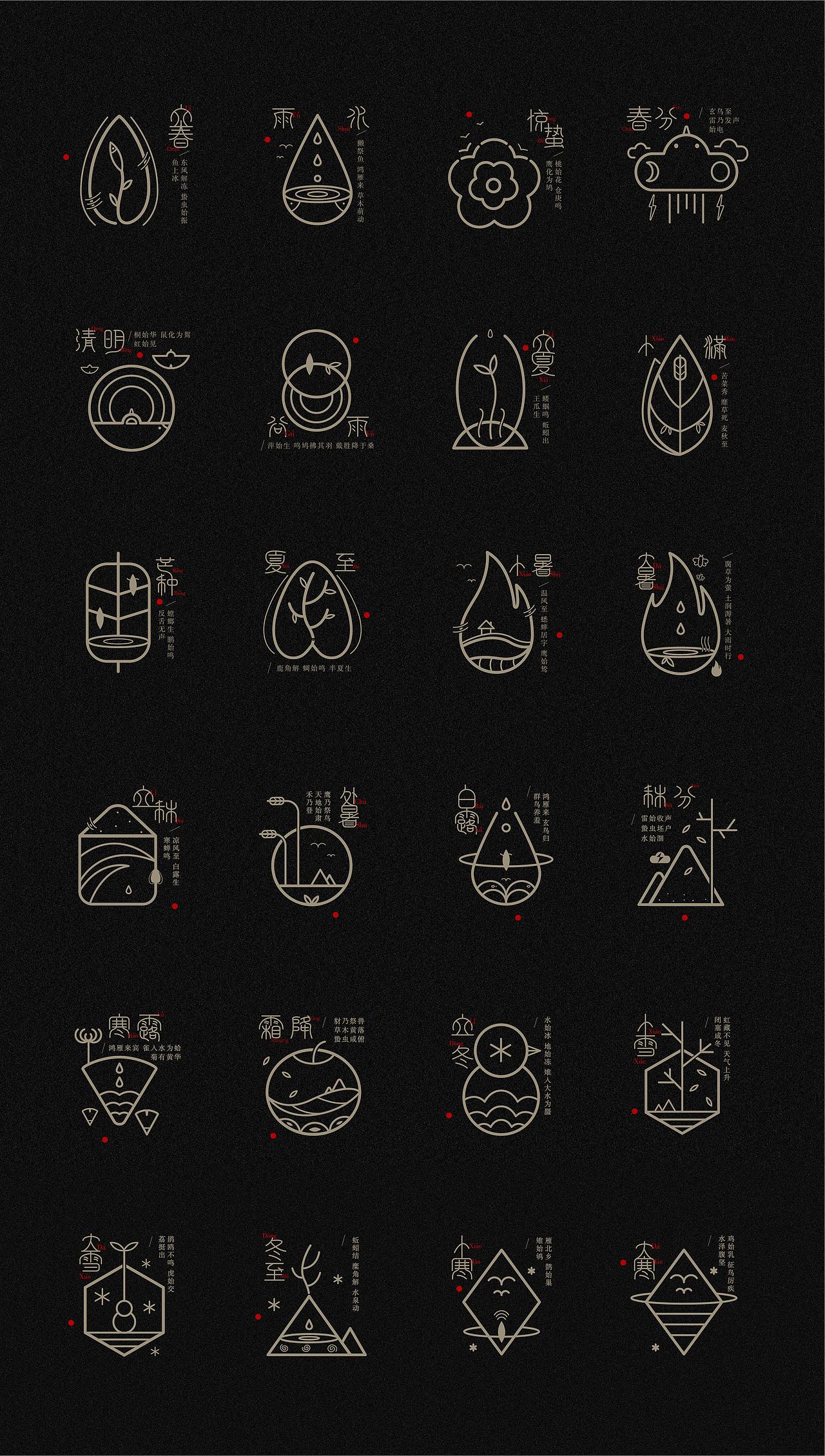 24节气标识设计