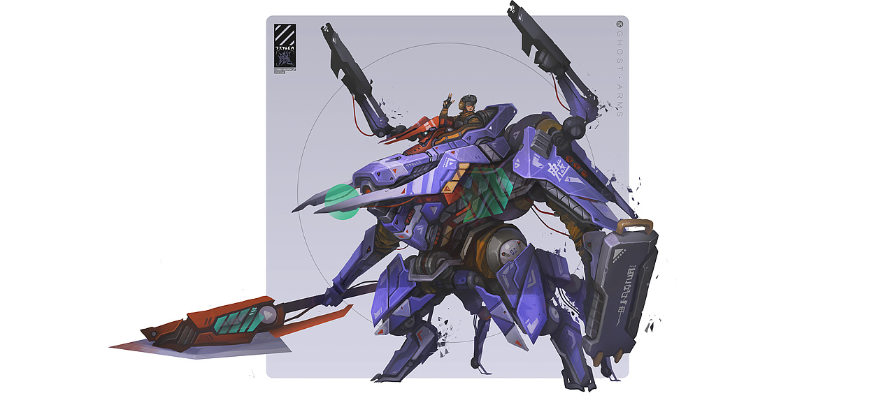 魃:山贼军团中军主将,配备电磁大刀和脉冲步枪,胸腔装配具有撞击功能的爆破锥。