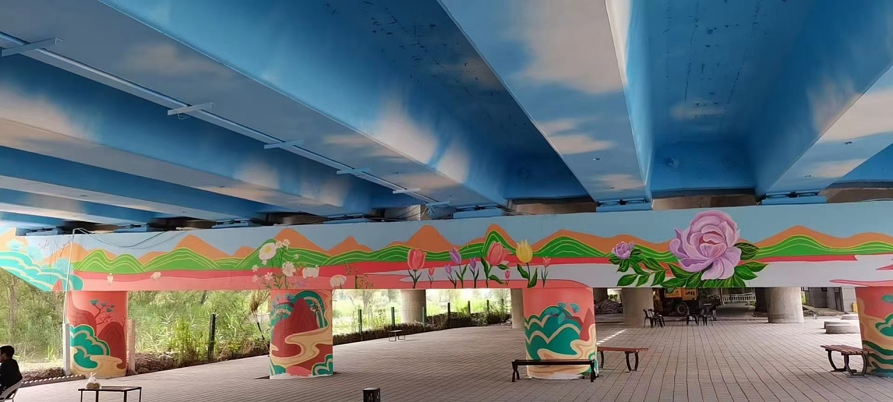 山西大同桥洞彩绘