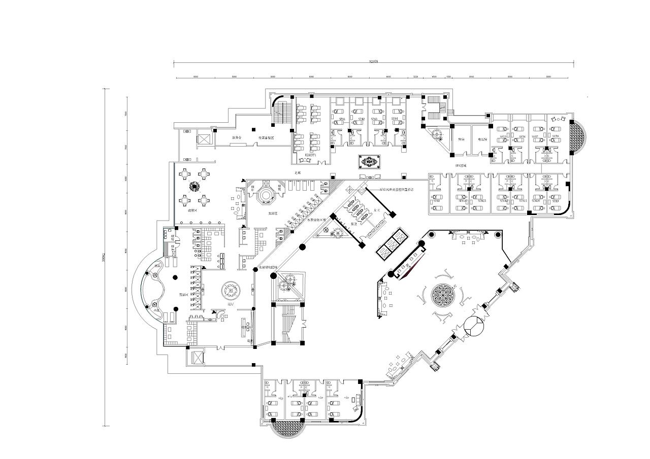 洗浴中心平面图|空间|家装设计|非儿_原创作品-站酷zcool