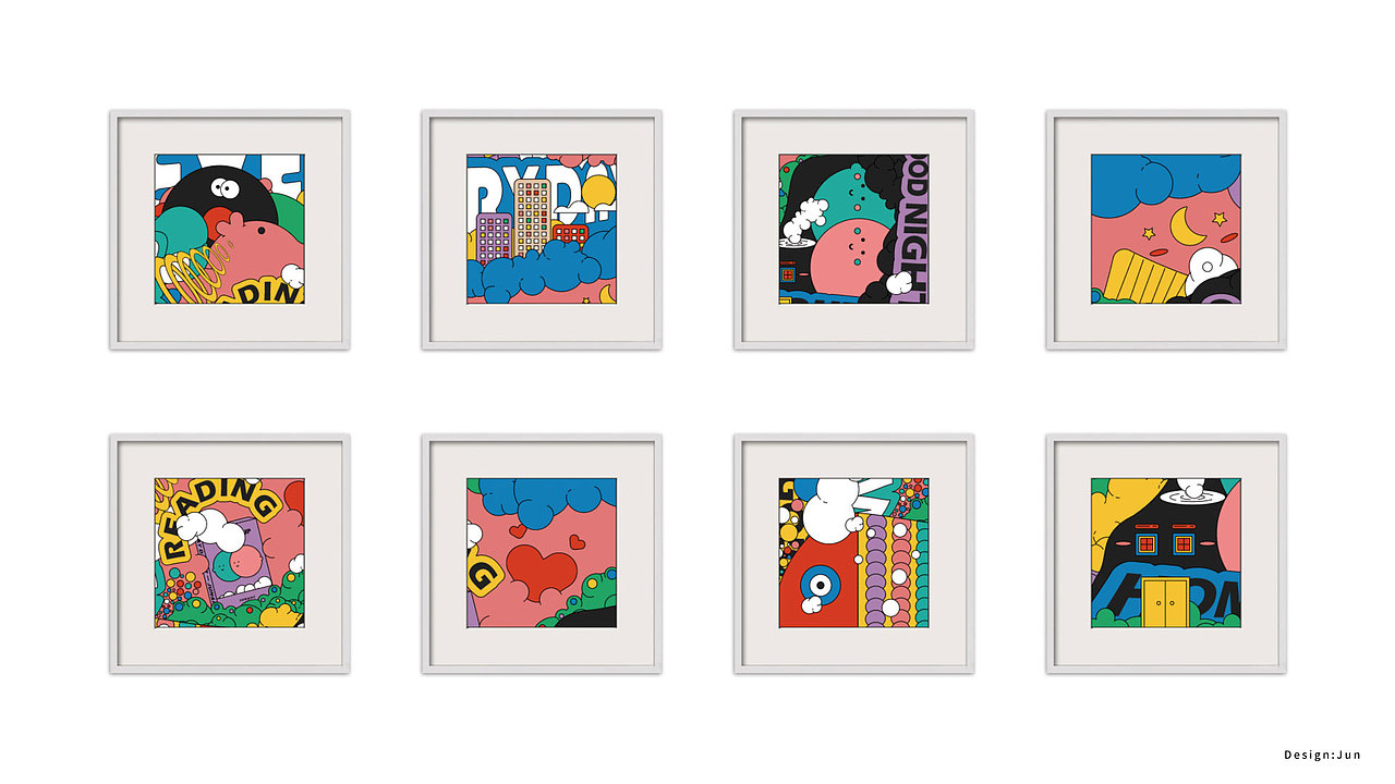 PIG PIG PIG & EVERYDAY（图ZMTQ5OTk4NDQ0） - 新锐潮流插画 - 站酷设计师Jun_陈俊贤原创素材 - 站酷ZCOOL