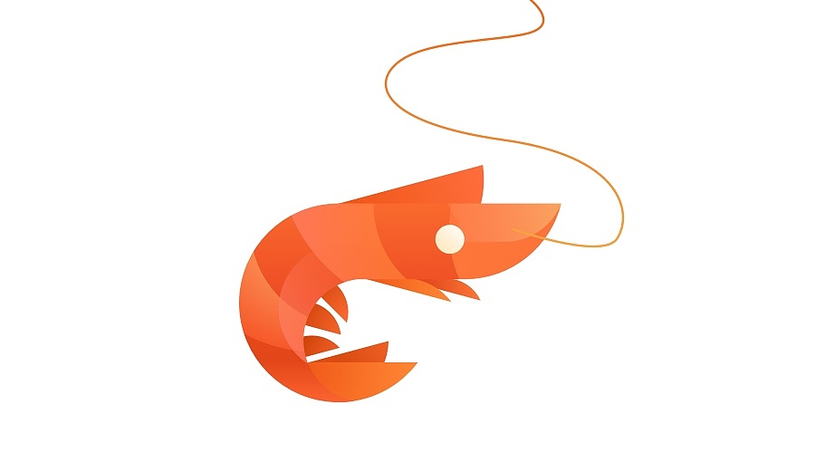 用黄金分割线画大虾