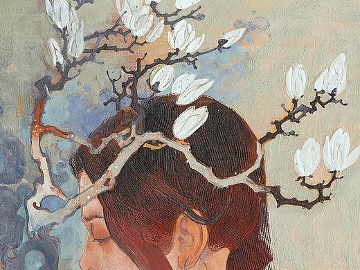 【岩彩】画师眼里，那抹不完美的“伤”才是画龙点睛