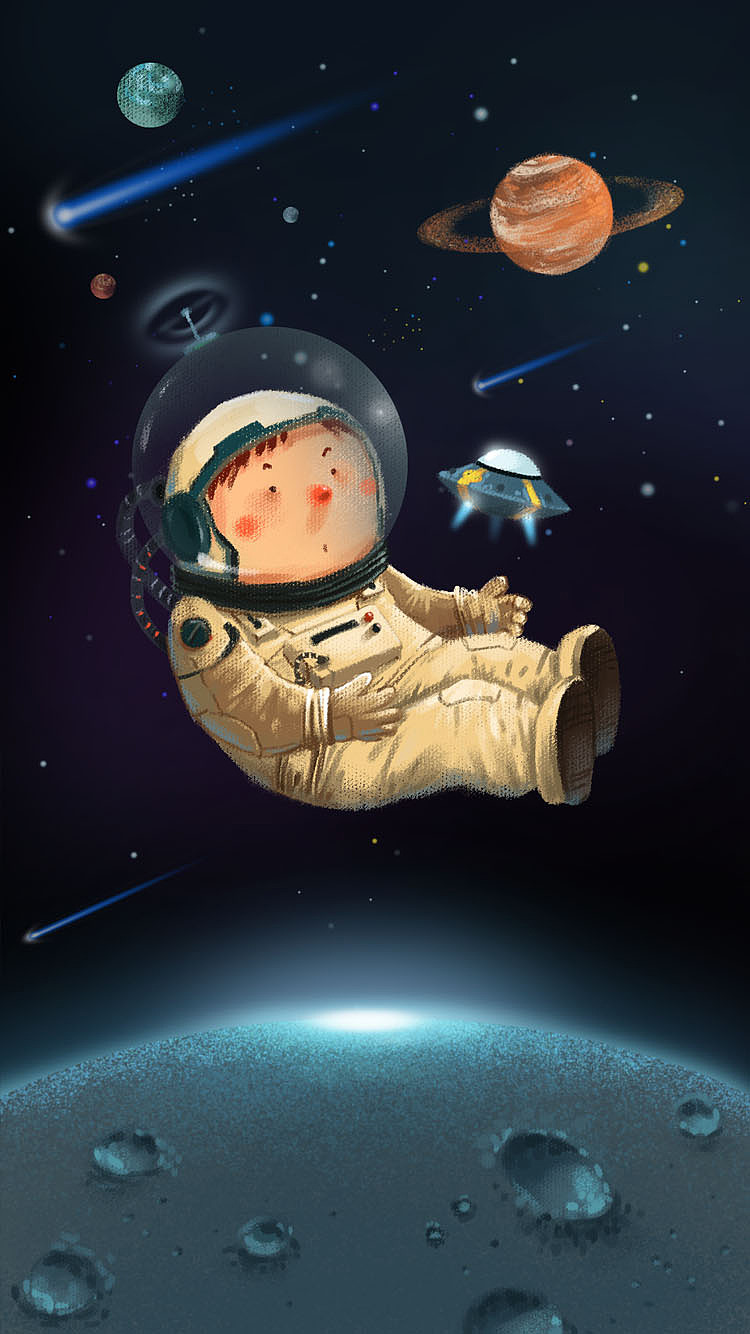 星际穿越插画商业插画程小新 原创作品 站酷 (ZCOOL)
