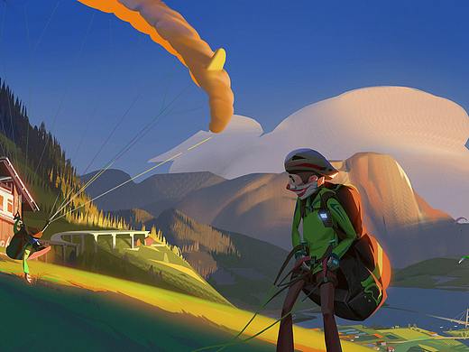 阿尔卑斯的飞行