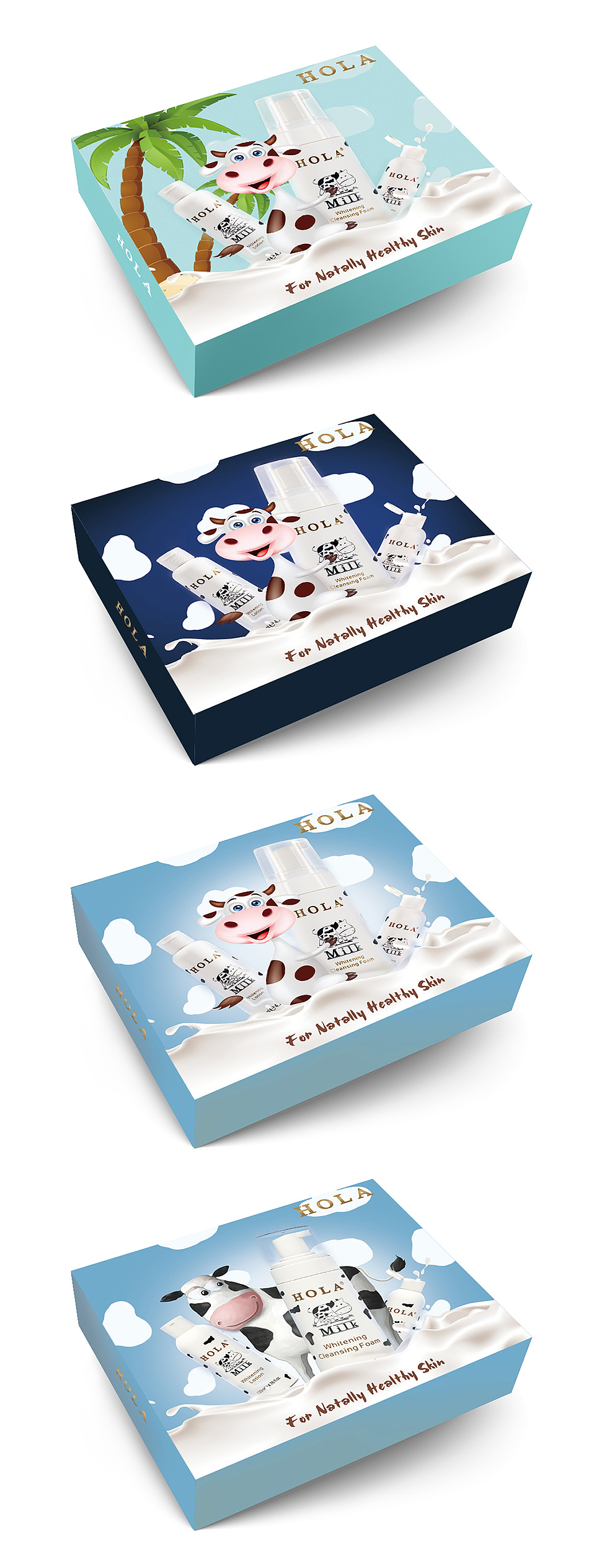 hola 护肤品 牛奶系列礼盒包装设计（图ZMTQyOTUxNTg4） - 包装 - 站酷设计师whly原创素材 - 站酷ZCOOL