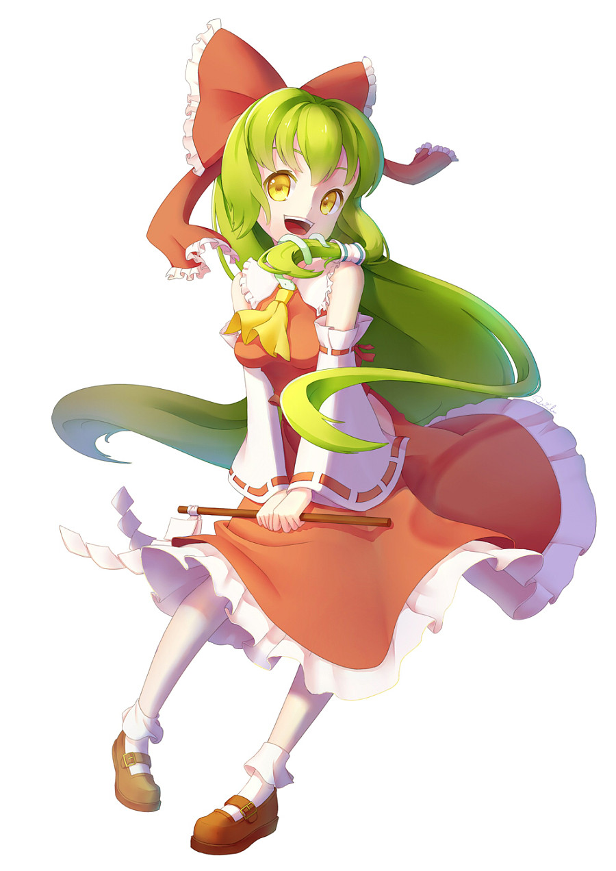 原创作品:早苗?灵梦?