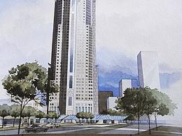 水彩建筑