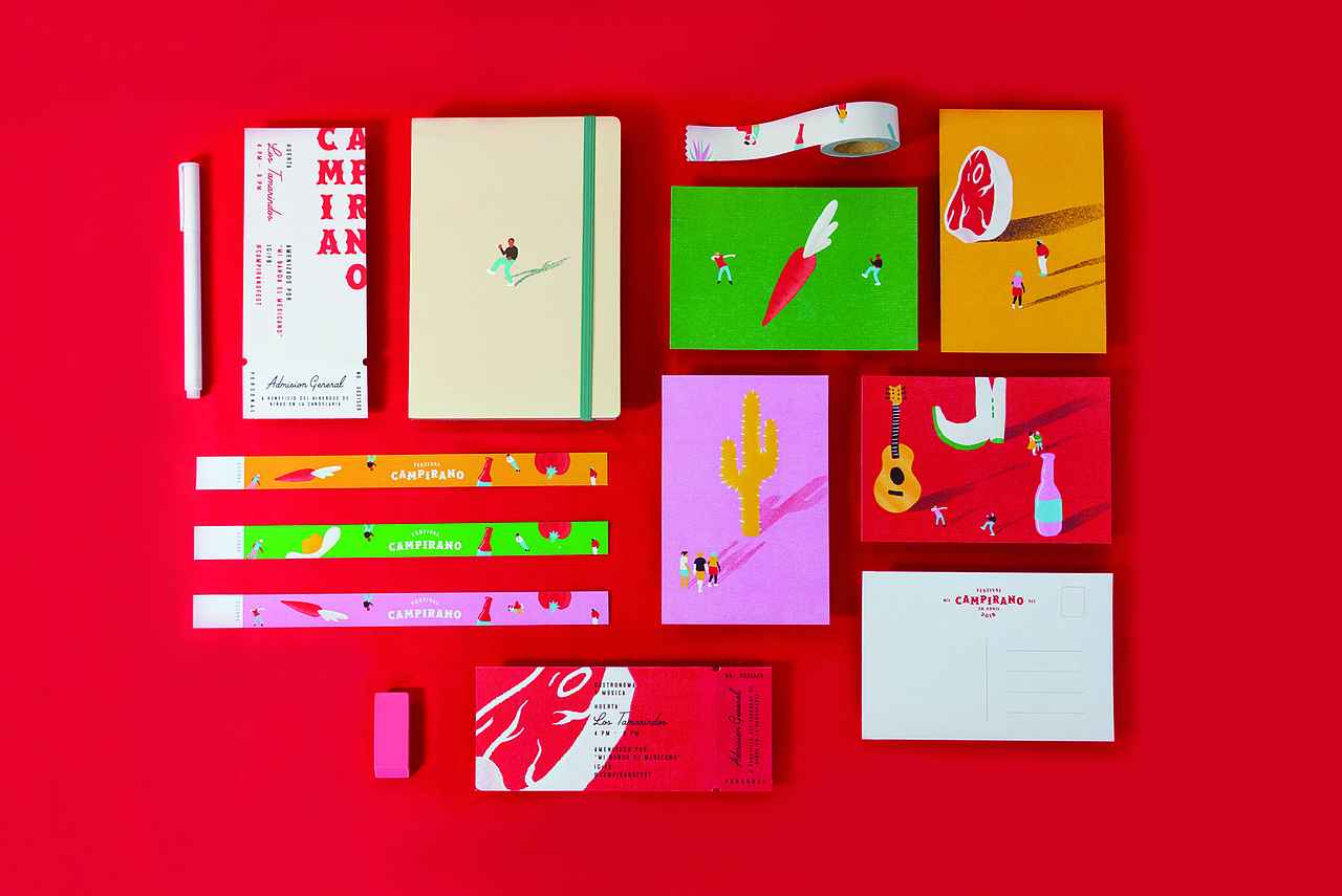 墨西哥音乐美食节派对的视觉设计