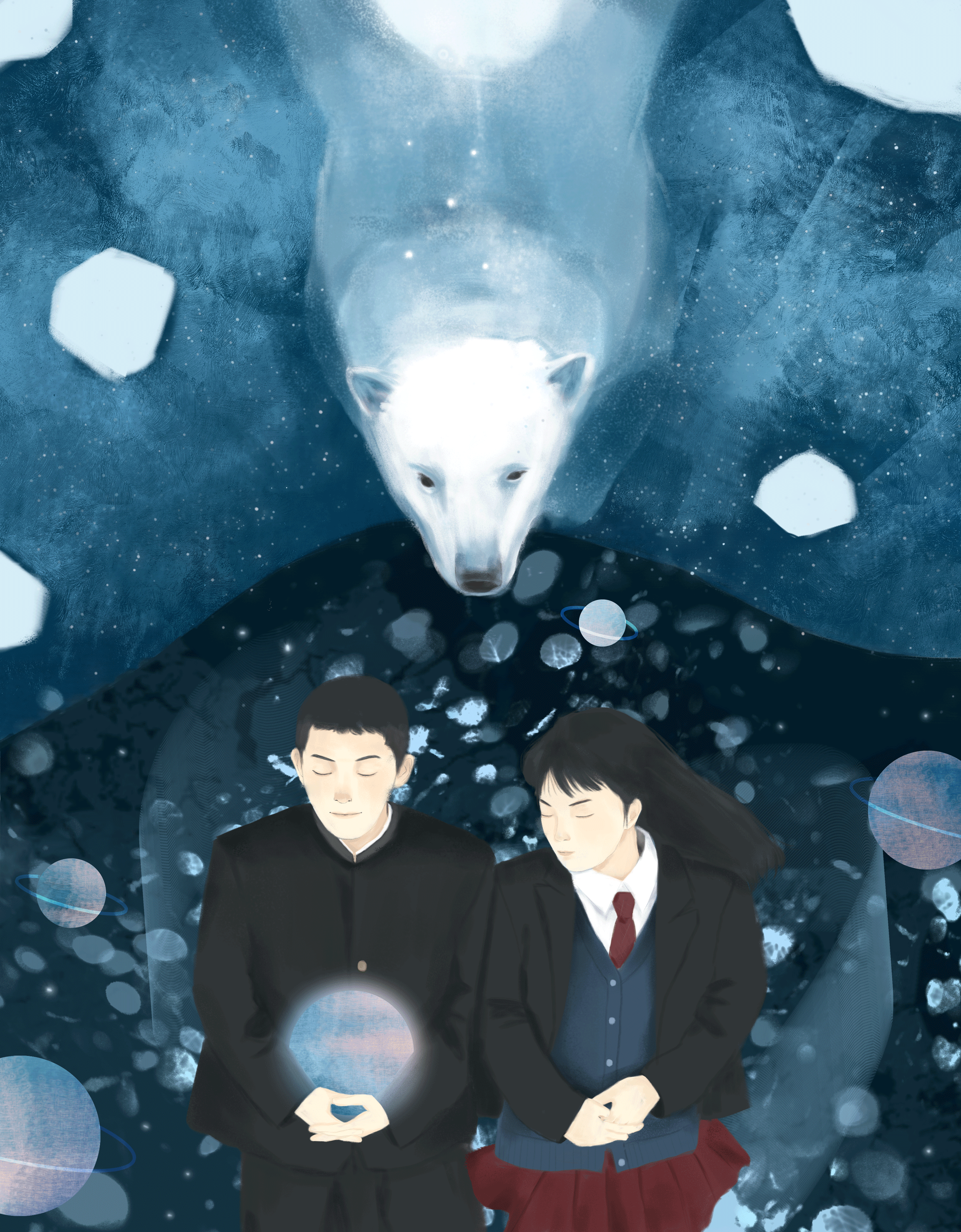 造梦集-另一个自己系列插画（图ZMjA2ODM5NDU2） - 创作习作 - 站酷设计师沐朝溪原创素材 - 站酷ZCOOL