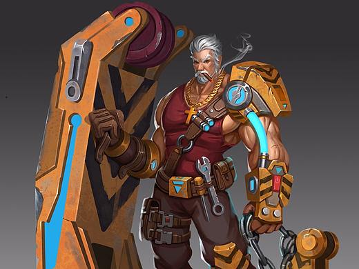 修理工辅助坦克角色