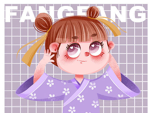 插画头像（个人主页-ZNDkyNjI4NjA=） - 儿童插画 - 站酷设计师方方插画原创素材 - 站酷ZCOOL