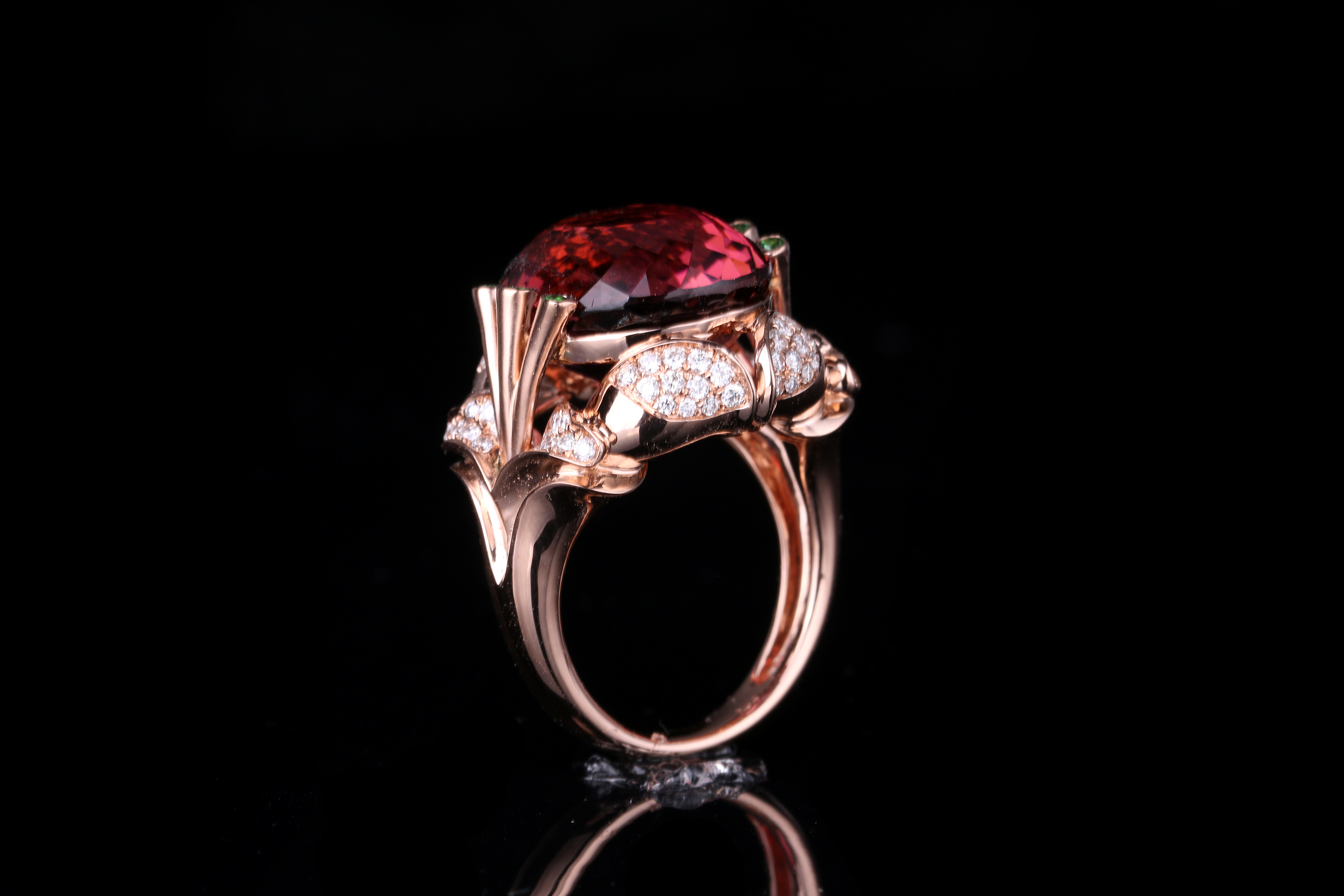 【蚂蚁创意镶嵌】 蚂蚁创意珠宝工作室 碧玺镶钻款