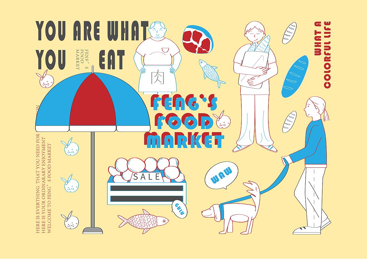 FOOD MARKET（图ZMjA3MzU3MTM2） - 创作习作 - 站酷设计师辛加风风风原创素材 - 站酷ZCOOL