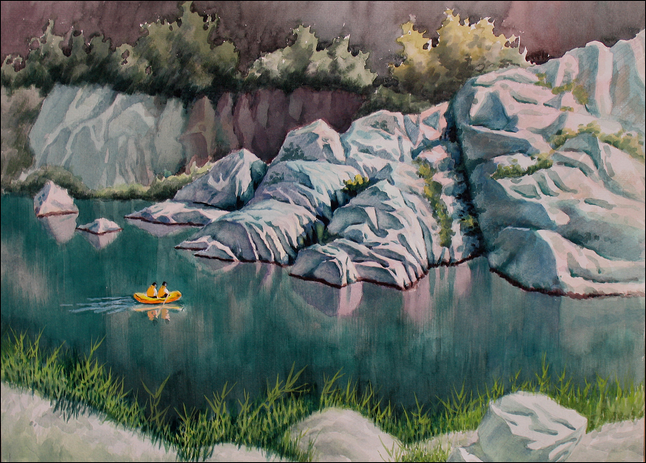 河南石板岩写生