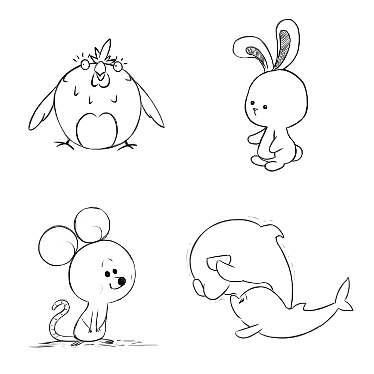 临摹线稿（图ZMTkzNDA4MTUy） - 创作习作 - 站酷设计师青于浅原创素材 - 站酷ZCOOL