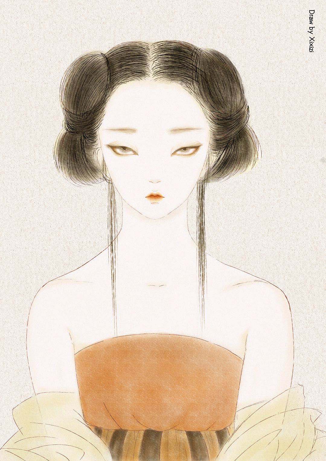 古代仕女（图ZMjYzMTU5NjY4） - 创作习作 - 站酷设计师C西西子原创素材 - 站酷ZCOOL