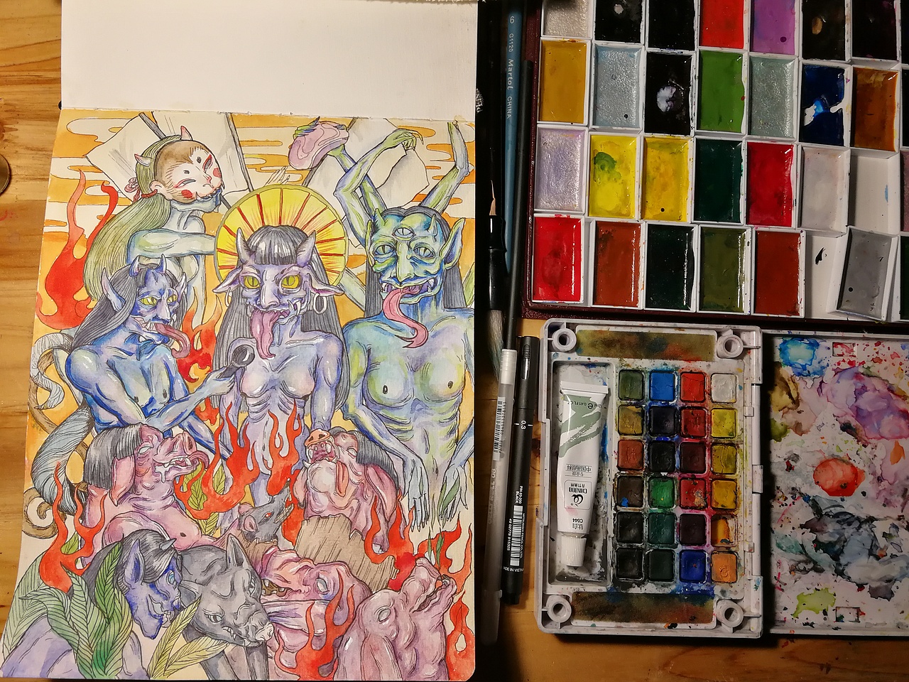 A4水彩（图ZMTE0OTU0NTI0） - 其他 - 站酷设计师黑甲绘本原创素材 - 站酷ZCOOL