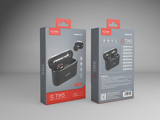 HOTWAV TWS蓝牙耳机包装设计
