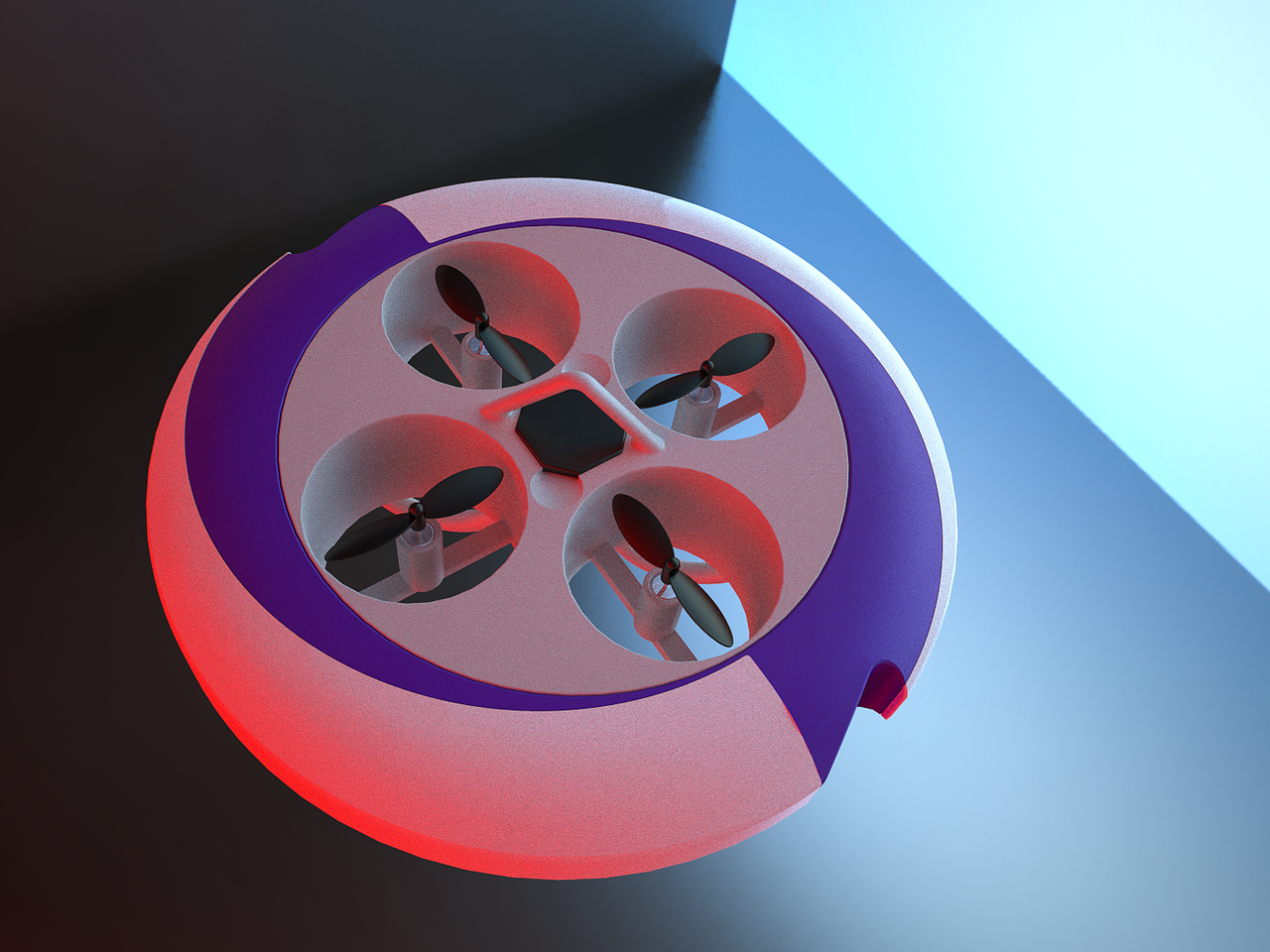 "灵-s0"飞行灯概念设计2020|工业/产品|电子产品|风飘零宙_原创作品