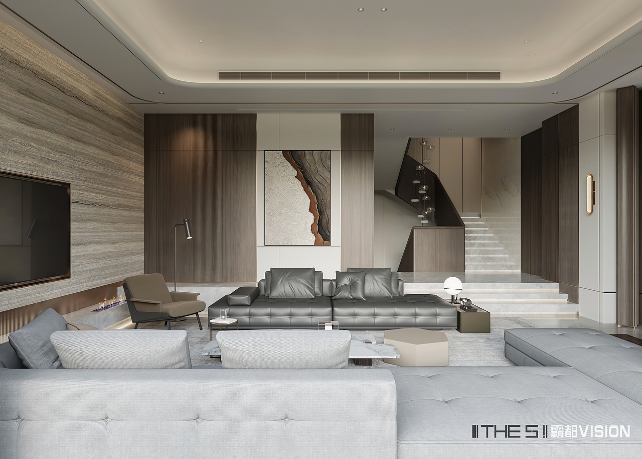现代轻奢别墅（图ZMjYwNTQ0MDA4） - 家装设计 - 站酷设计师霸都THES原创素材 - 站酷ZCOOL