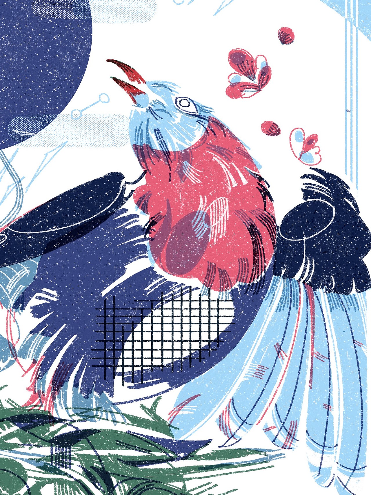 “小寒”二十四节气系列（图ZMjg0MDU4NTQ4） - 商业插画 - 站酷设计师阿怪站左原创素材 - 站酷ZCOOL