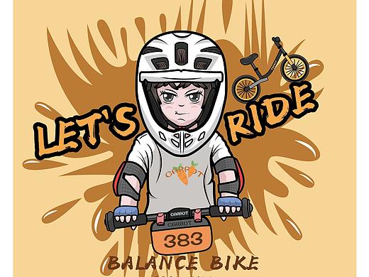 滑步车平衡车插画