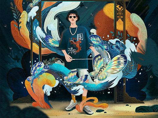 國(guó)潮插畫練習(xí)（個(gè)人主頁-ZNDk3NjM2NDg=） - 商業(yè)插畫 - 站酷設(shè)計(jì)師說演家原創(chuàng)素材 - 站酷ZCOOL