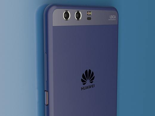 C4D入门临摹作品-3华为手机