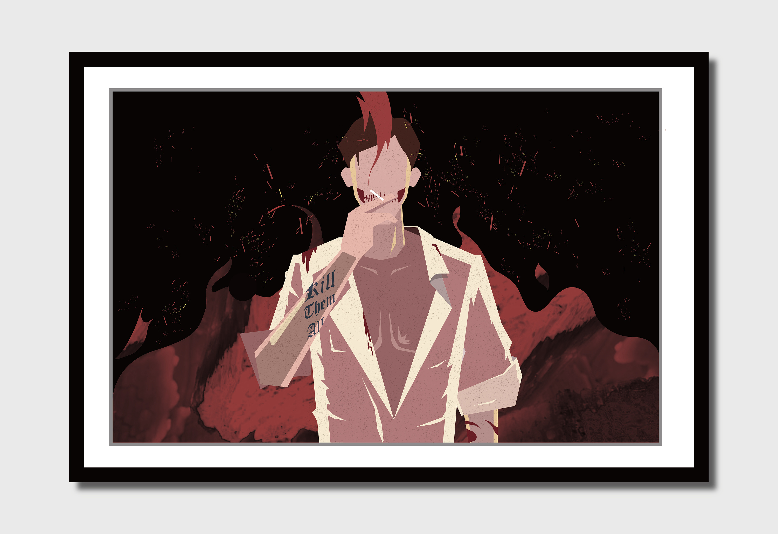 悬疑读物无人生还原创插画习作