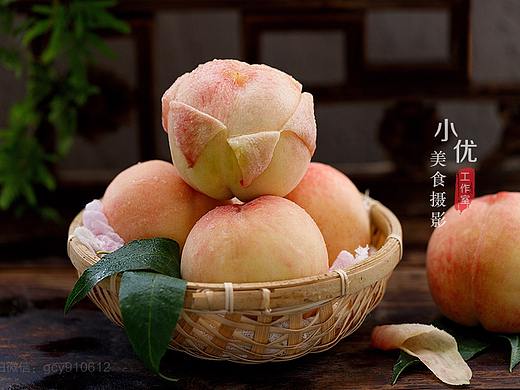 静物摄影 阳山水蜜桃 复古中国风