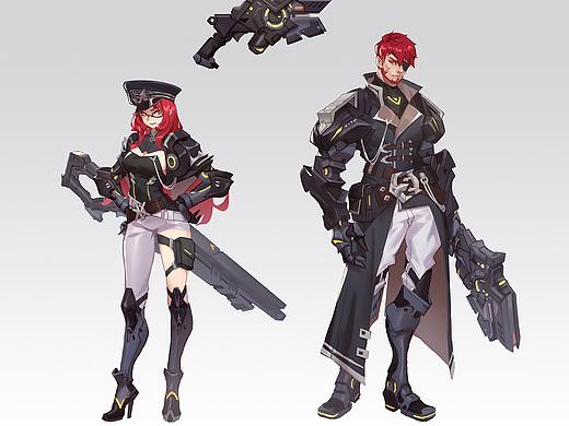 賽博槍手（個人主頁-ZMzYxMzQ0NzY=） - 概念設(shè)定 - 站酷設(shè)計師火輪飛上原創(chuàng)素材 - 站酷ZCOOL