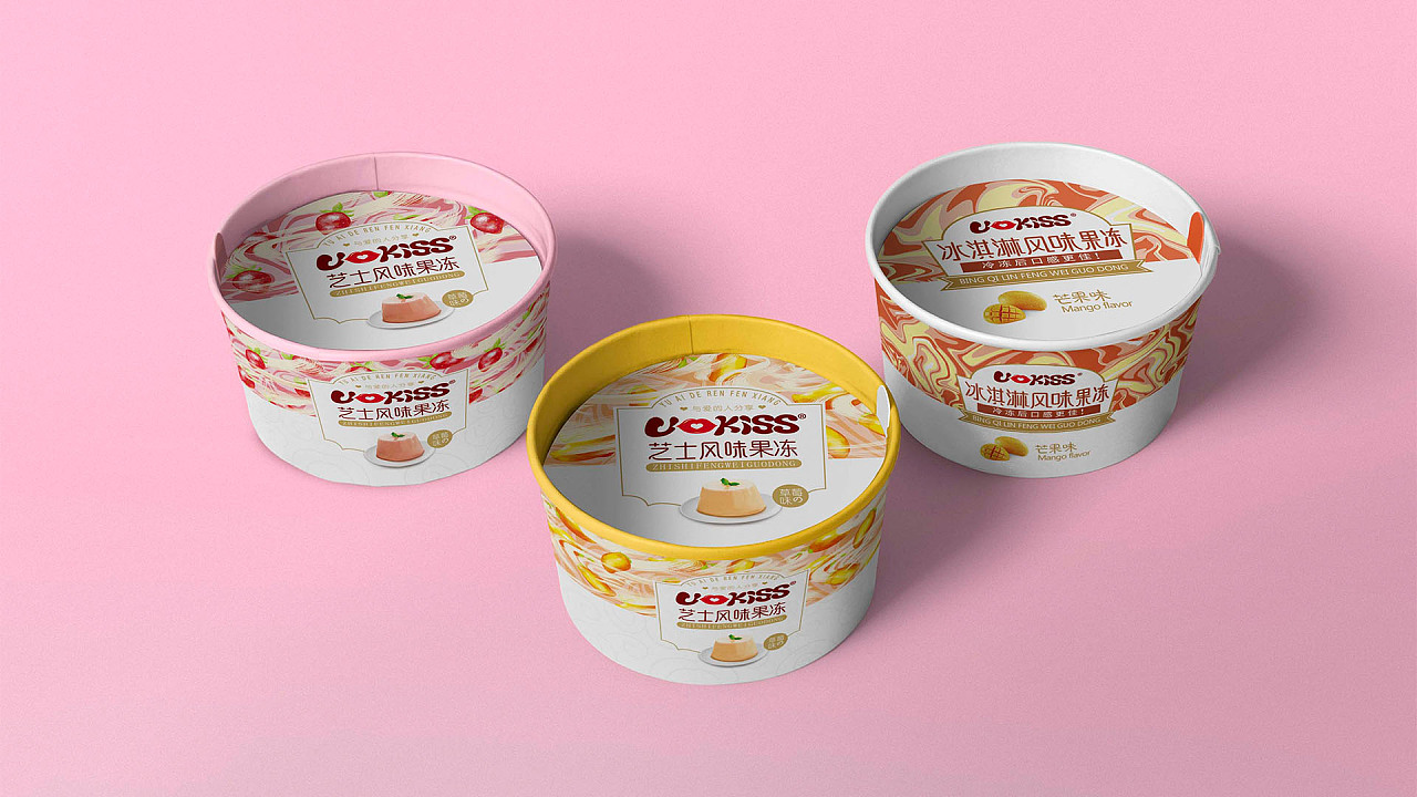 优可思-果冻,布丁包装设计