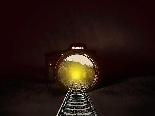 摄像头里的铁轨