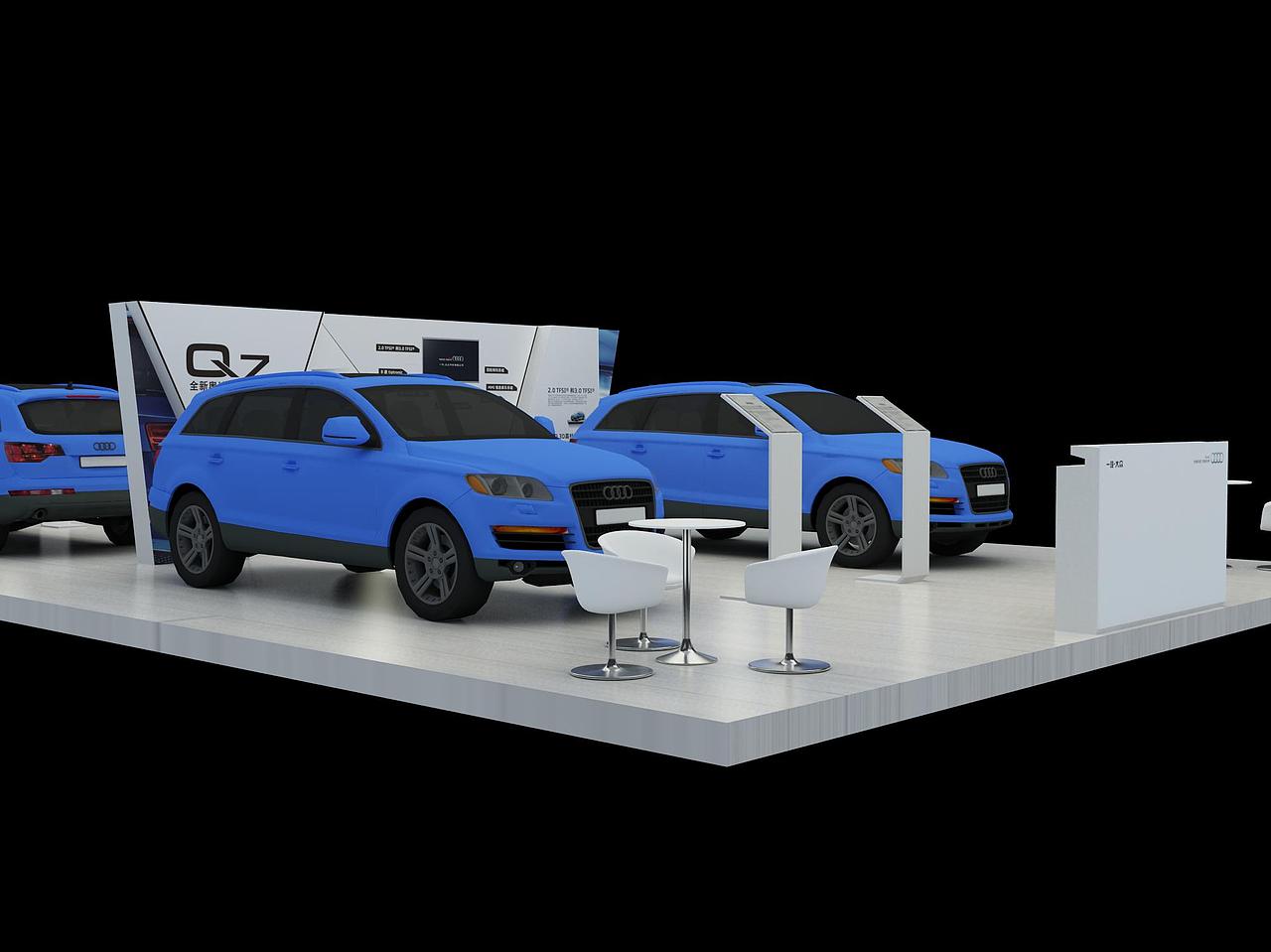 奥迪q7展车背景墙