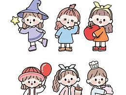 可愛小女孩金屬書簽