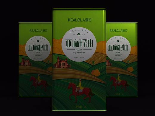 智圆行方案例 | 亚麻籽油国外系列风格包装