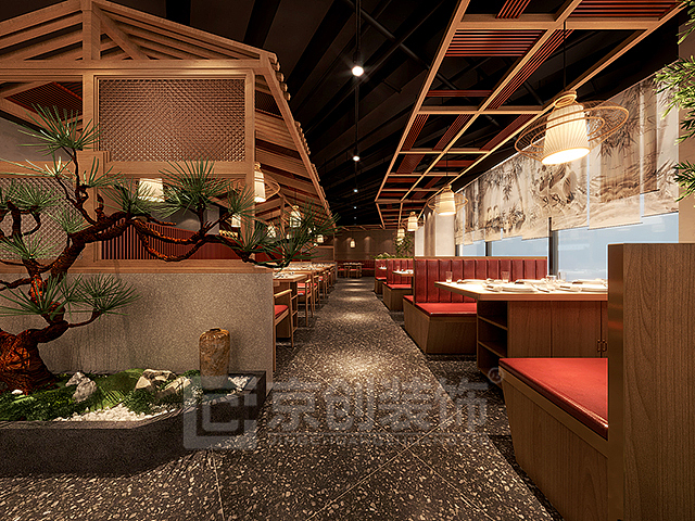 郑州新中式火锅店设计 | 京创装饰餐饮空间设计作品