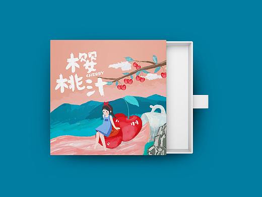 樱桃主题插画