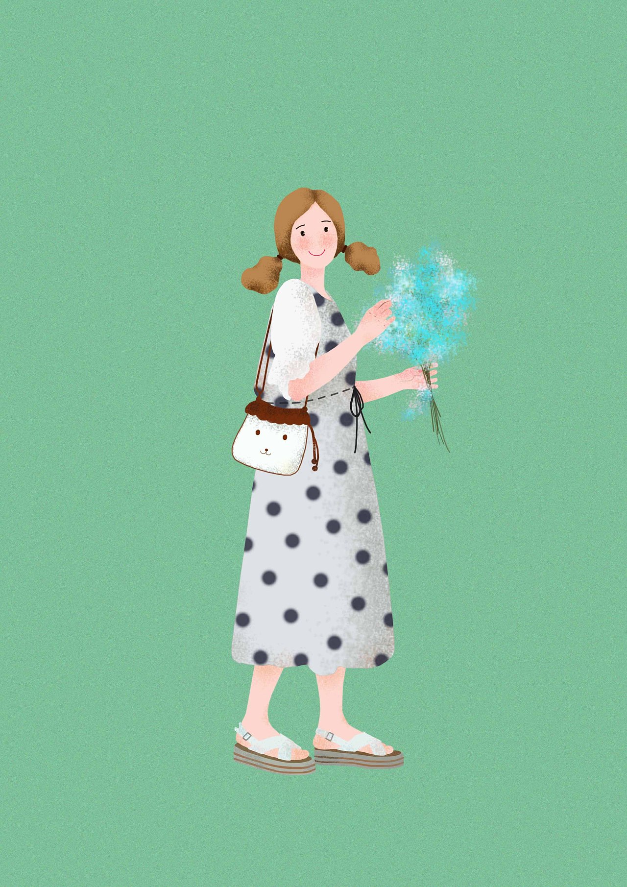 夏日-女孩|插画|涂鸦/潮流|c漫漫 - 原创作品 - 站酷 (zcool)